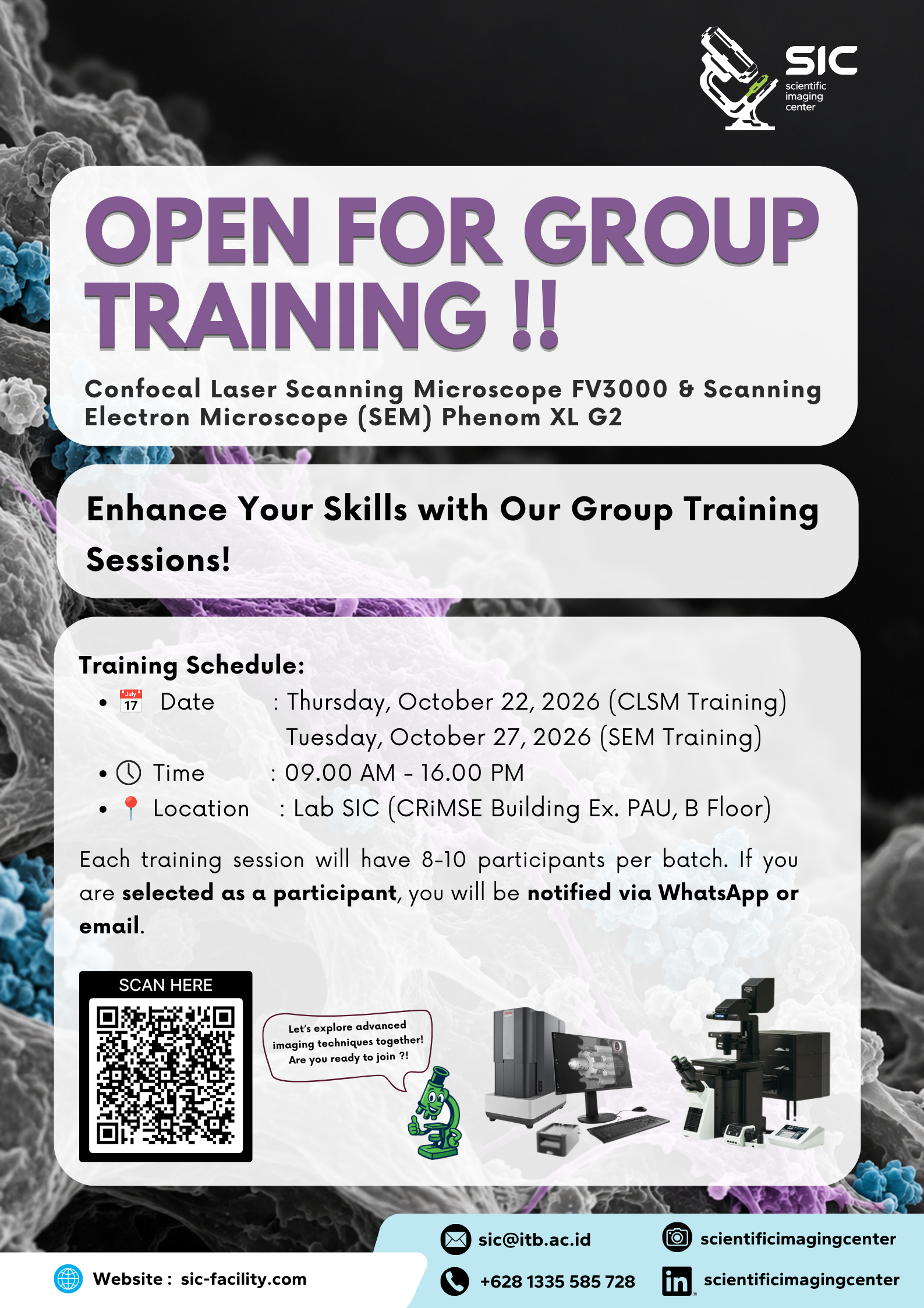 📢 SIC Monthly Training Is Back!